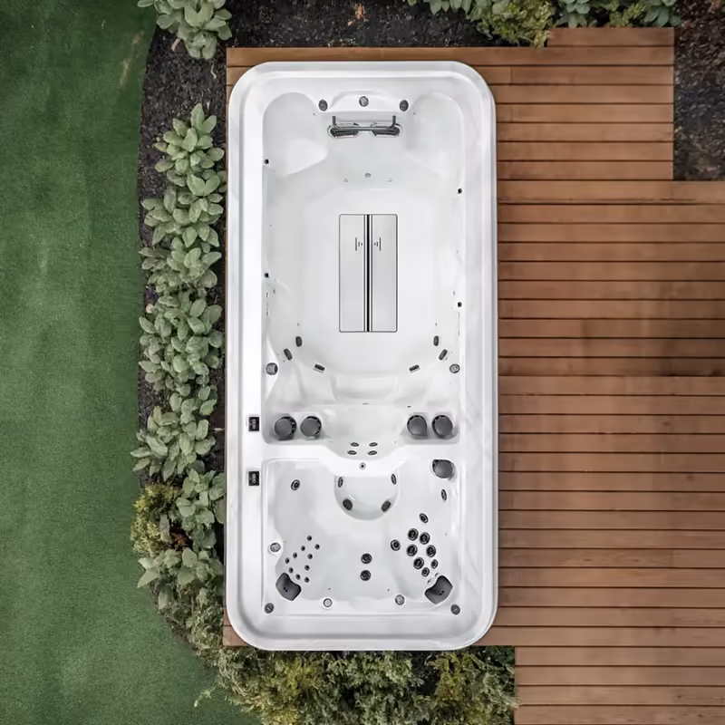 VM8 18-Foot Dual-Zone Swim Spa & Hot Tub Combo